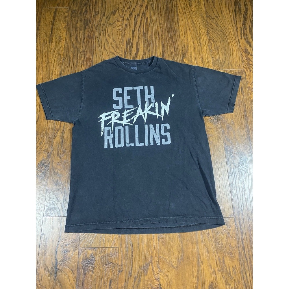 WWE Seth Freakin Rollins Graphic T-Shirt Mens Large Short Sleeve Distressed